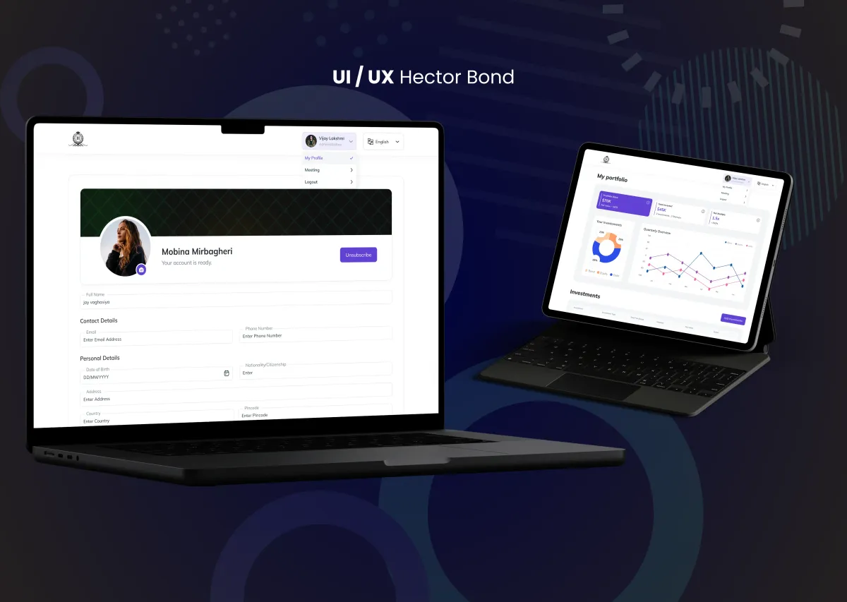 UI/UX Design of HectorBond